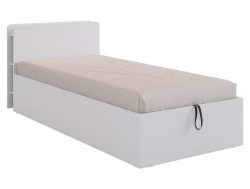 Кровать с подъемным механизмом Юниор белое дерево