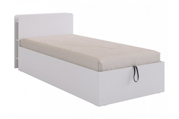 Кровать с подъемным механизмом Юниор белое дерево