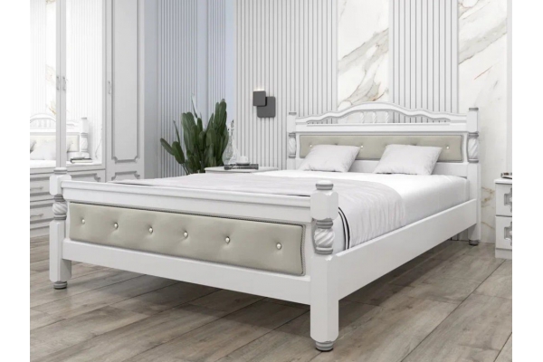 Кровать Карина-11 1400 Белый жемчуг