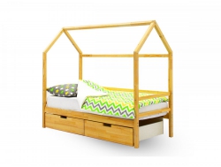 Кровать-домик Svogen с ящиками без покрытия