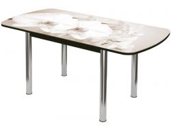 Стол раздвижной обеденный Бостон 3 брифинг лунная орхидея