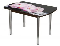 Стол обеденный Бостон брифинг розовая орхидея
