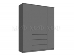 Шкаф 1600 4-х створчатый Челси Графит
