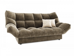 Диван прямой Клик Кляк (ППУ) с ножками-кубышками Селфи 03/Селфи 01