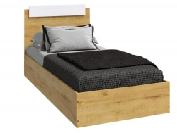 Кровать Эко 900 вотан/белый