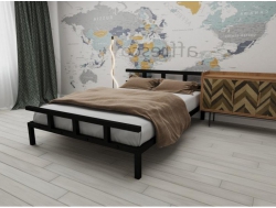 Металлическая кровать Лофт 800*2000 мм черная