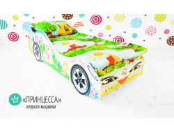 Кровать детская машинка Принцесса