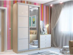 Шкаф-купе София МДФ шимо светлый