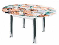 Стол круглый Бостон брифинг Бабочки